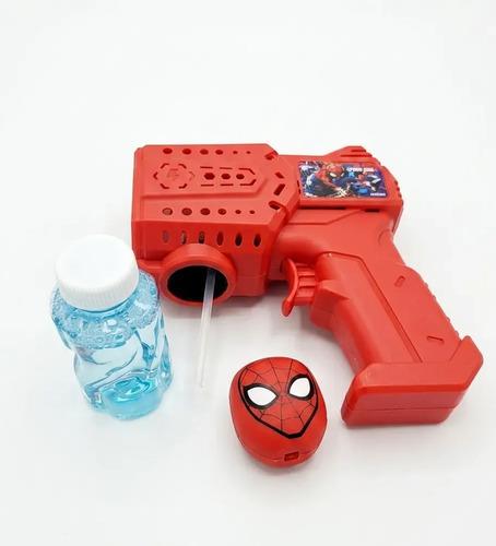 Burbujero Con Luces Spiderman Hombre Araña Pistola Burbujas Spider Man 5