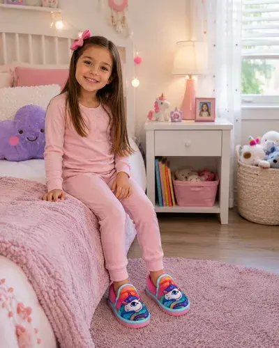 Pantuflas Infantiles Cerradas Diseños Varios Abrigadas 10 29-30 2