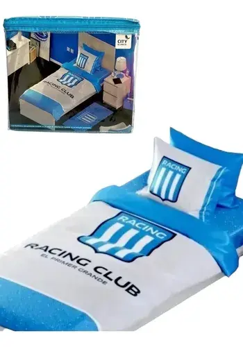 Juego De Sabana De Futbol Boca River Racing Indepe Twin Size 2