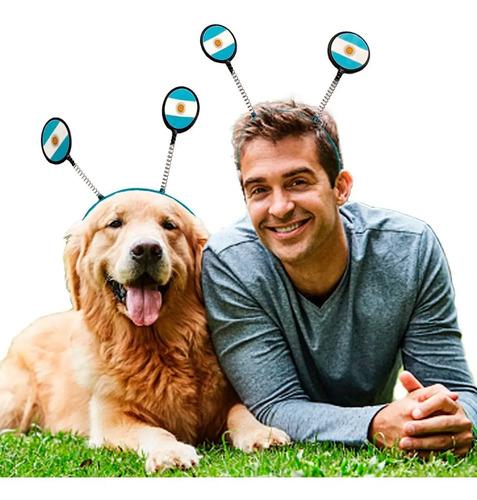 Dúo Vinchas Argentina Para Vos Y Tu Mascota Bandera Match Modelo Bandera