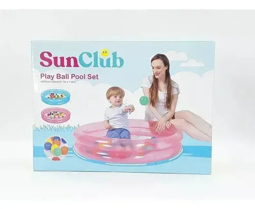 Pileta Inflable Sun Club 95cm Infantil C/25 Pelotas Pelotero 3