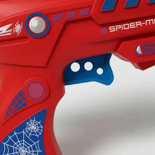 Pistola Lanza Discos Spiderman Con 18 Discos Hombre Araña Spider Man 5