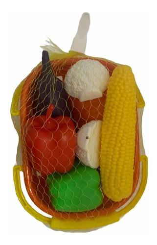 Canasta De Picnic Comiditas Verduras De Juguete C/accesorios 7