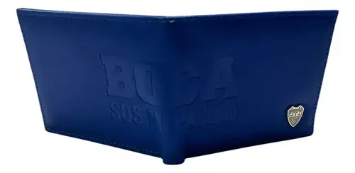 Billetera De Hombre Boca Juniors De Cuero Licencia Oficial 11