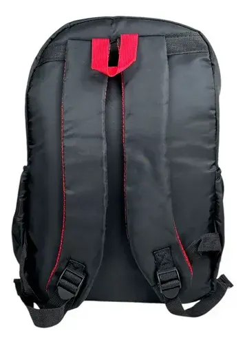 Mochila De River Plate Estampas Calidad ! Color Negro Y Rojo Diseño De La Tela Estampas Negro/rojo 6