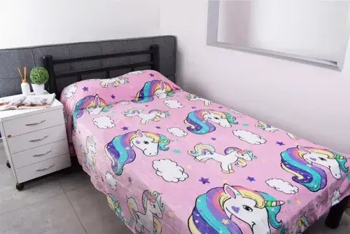 Frazada Infantil 1 1/2 Plaza Termica Suave Niños Calentita 9