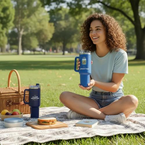 Vaso Térmico Afa 1200ml - Edición Campeones 3 Estrellas Azul Afa 5