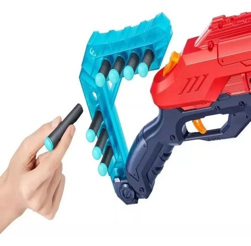 Arma Rifle Escopeta Lanza Dardos Vigilante X Shot 24 Dardos Rojo 5