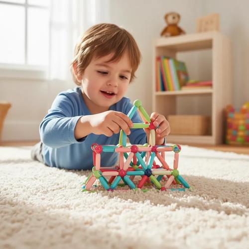 Bloques Magnéticos Construcción Kid Club Playmags 42 Piezas 42 Kids Club Playmags Construccion Magnetica 42pzs 3