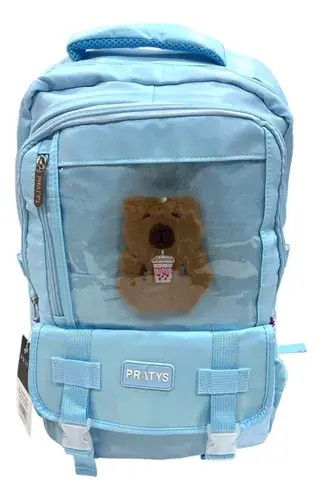 Mochila Capybara Impermeable Reforzada Nena Escuela Viajes 8