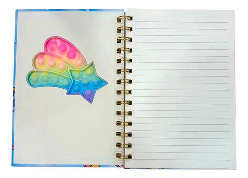 Cuaderno Rayado Pop It 60 Hojas Colorido Divertido Escolar 5