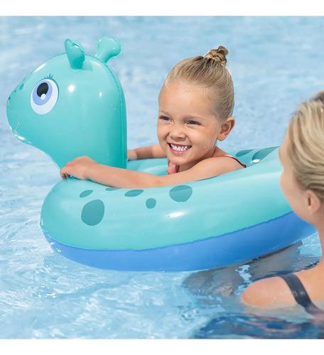 Salvavidas Infantil Inflable Bestway Diseño De Animalitos Color Azul 4