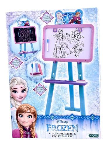 Pizarra Reversible Enorme Frozen Disney Con Caballete Dibujo 2