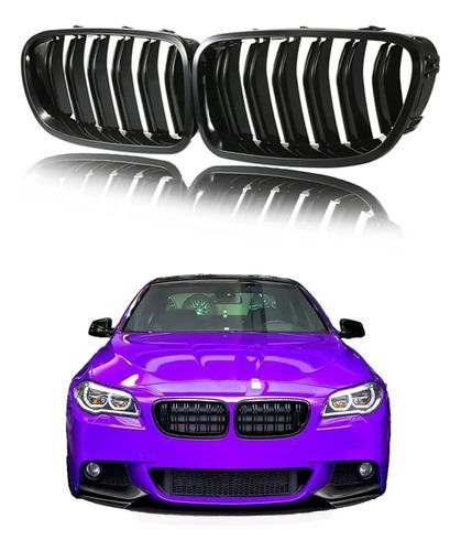 Grill De Rejilla De Riñón Frontal Tonee Para 5 Series M5 F10 Negro Brillante 7