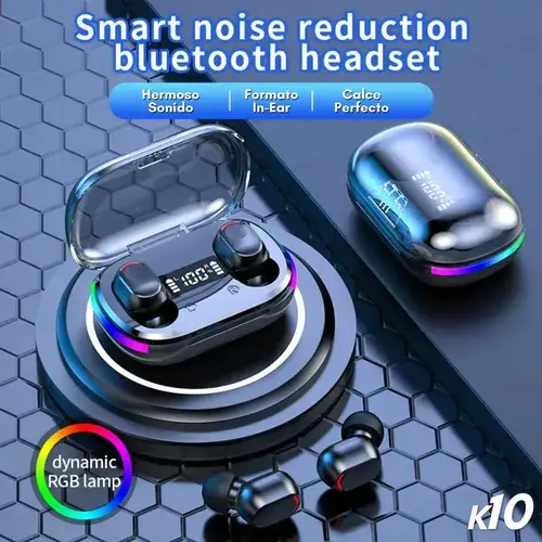 Auriculares Inalámbricos K10 Sonido Hd Touch Bluetooth Gris 6