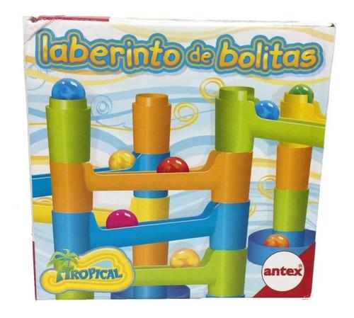 Juego De Mesa Laberinto De Bolitas Tropical Canicas Antex Multicolor 3