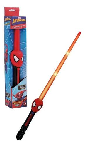 Espada De Juguete Ditoys Spiderman Roja 40cm Con Luz Y Sonido Rojo 3
