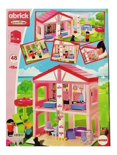 Casa De Muñecas Bloques Antex Construccion Bloques Rosa Rosa 3
