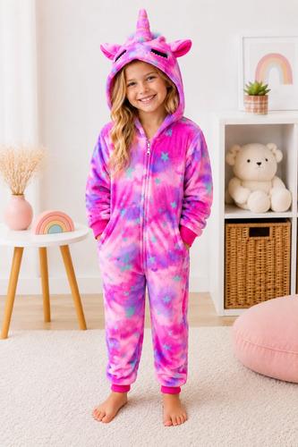 Pijama Unicornio Abrigado Disfraz Unicornio Suave Niñas Nena 11