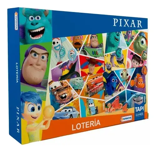 Juego De Mesa Lotería Infantil Disney Pixar Bingo Familiar 3