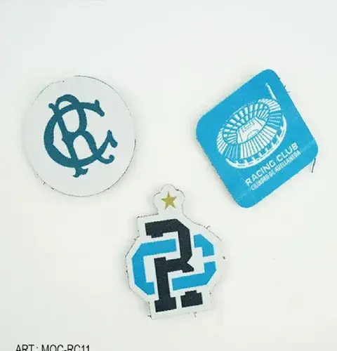 Mochila Racing Club Velcro Con Parches Escolar Reforzada 3