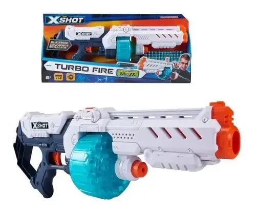 Ametralladora Gigante Turbo Fire Pistola Lanzadora 48 Dardos Vs 3