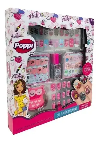 Mi Primer Set De Uñas Postizas Decora Infantil Nena Esmalte 2