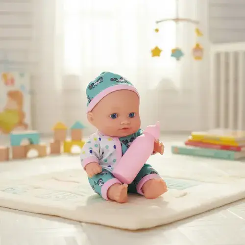 Muñeca Bebe Tiny 20 Cm Con Accesorios Mamadera Juguete 22cm 2