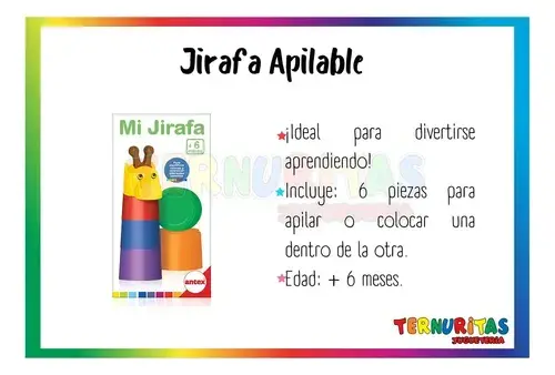 Mi Jirafa Para Apilar Antex Art 2246 Color Multicolor 2