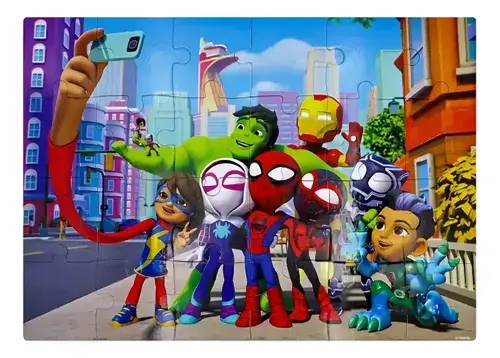 Puzzle Rompecabezas Spidey Spiderman Serfie Vengadores 24 Pz 4