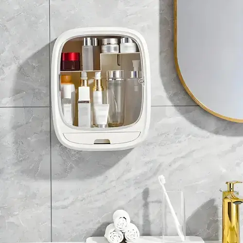 Organizador De Cosméticos Colgante Pared Baño Estantes Cajon 13