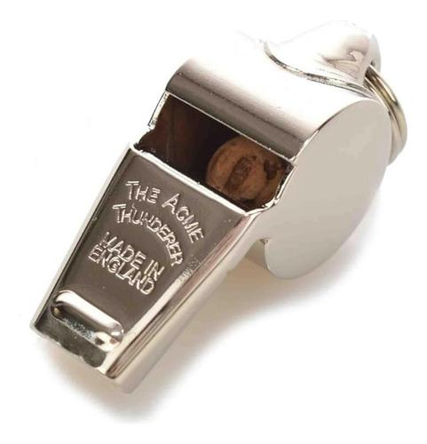 Silbato Árbitro Acme Thunderer 60.5 Aluminio Plateado Plateado 4