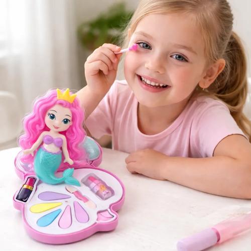 Set Maquillaje Infantil Dona Unicornio Sirena Helado Tiny Sirena