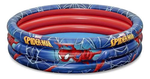 Pileta Inflable Spiderman Bebes Niños 122 Cm Agua Juegos 4