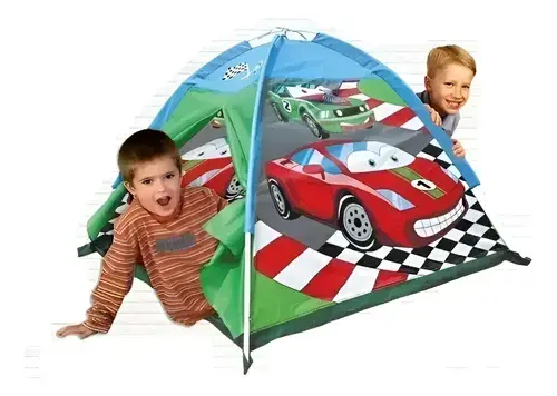 Carpa Casa Casita Infantil Nene Autitos Carrera Facil Armado 3