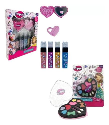Super Combo Set De Maquillaje + Set De Cabello Infantil Niña