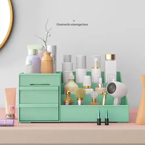 Organizador Maquillaje Cremas Escritorio Oficina Con Cajones 4