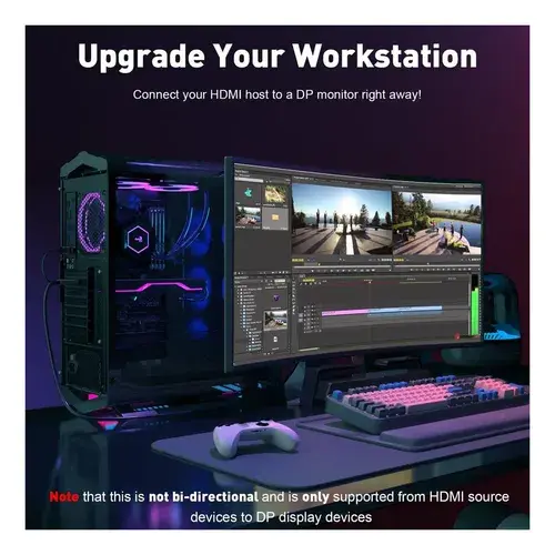Cable Uantin Adaptador Unidireccional De Hdmi A Usb C O Usb 3