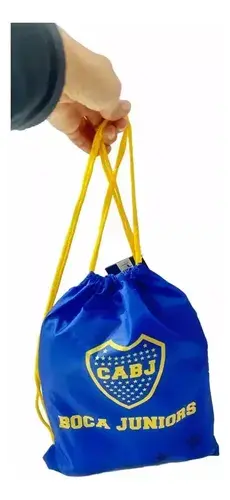 Poncho Toallon Infantil Futbol + Mochila Verano Playa Color Azul Boca 1 6
