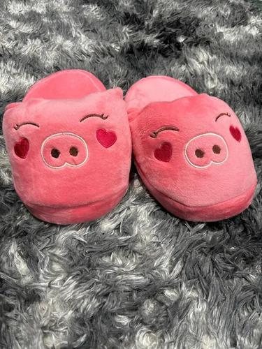Pantuflas Infantiles Dibujos Peluche Varios Diseños Abrigada 14