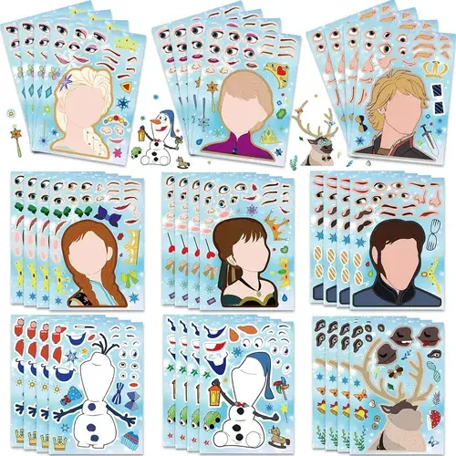 Stickers Frozen Purtarly 36 Piezas Decoración Cumpleaños