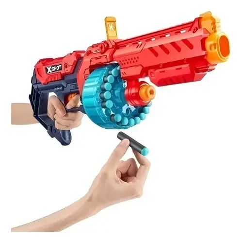 Ametralladora Gigante Turbo Fire Pistola Lanzadora 48 Dardos Vs
