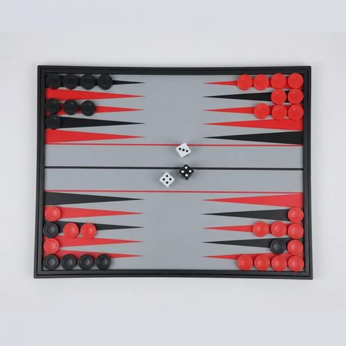 Juego De Mesa Backgammon Tablero Magnetico Plegable Kids Clu 2