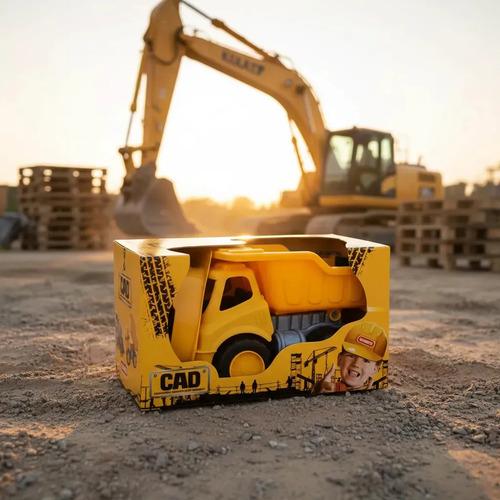 Camión Volcador Con Casco Duravit Amarillo