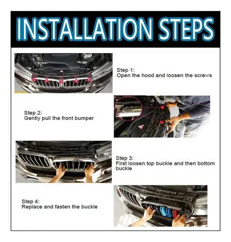 Grill De Rejilla De Riñón Frontal Tonee Para 5 Series M5 F10 Negro Brillante 5