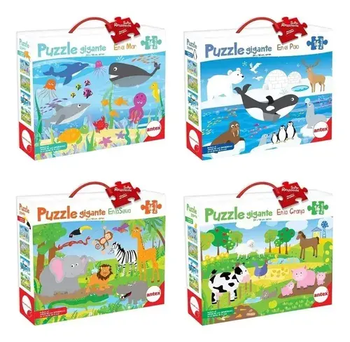 Rompezabezas Puzzle Gigante Didactico 16 Piezas Niños Antex 14