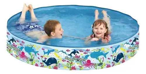 Pileta Rigida Infantil 120x25 Cm Para Niños Y Bebes Premium Pecesitos 2