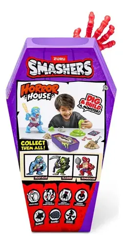 Casa Del Horror Ataud Con 15 Sorpresas Zoombie Smashers Mega 10