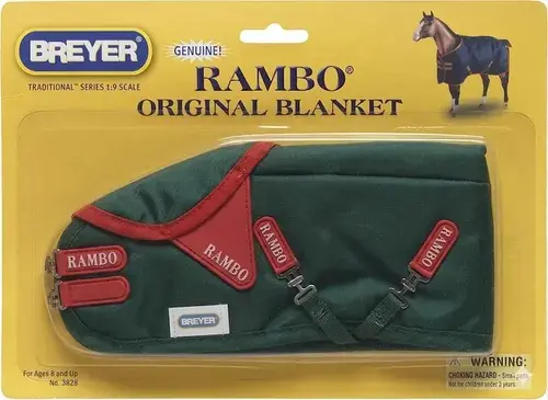 Breyer Manta Tradicional Rambo, Verde/rojo (escala 1:9) Verde/rojo 3