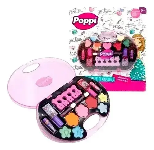 Set De Maquillaje Poppi 5660 Hipoalergénico 14 Piezas +5 Años 2
